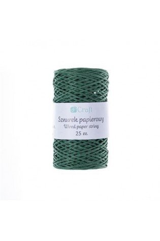 Virvutė popierinė su vielute 25m žalia