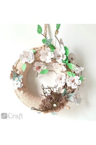 Virvutė popierinė su vielute 25m auksinė