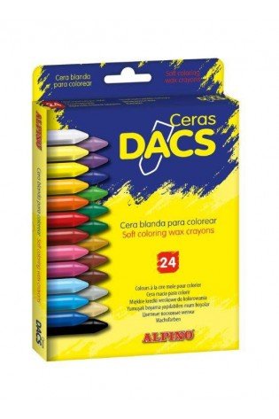 Vaškinės kreidutės ALPINO Dacs 24sp 11mm