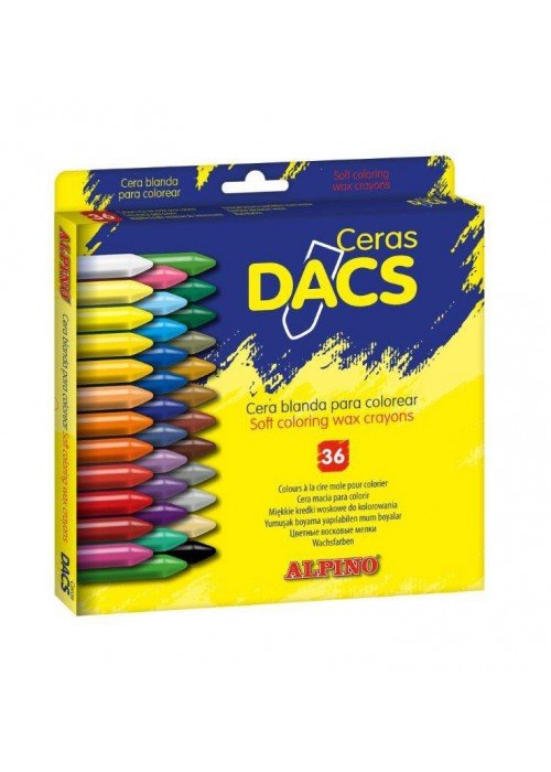 Vaškinės kreidutės ALPINO Dacs 36sp 11mm