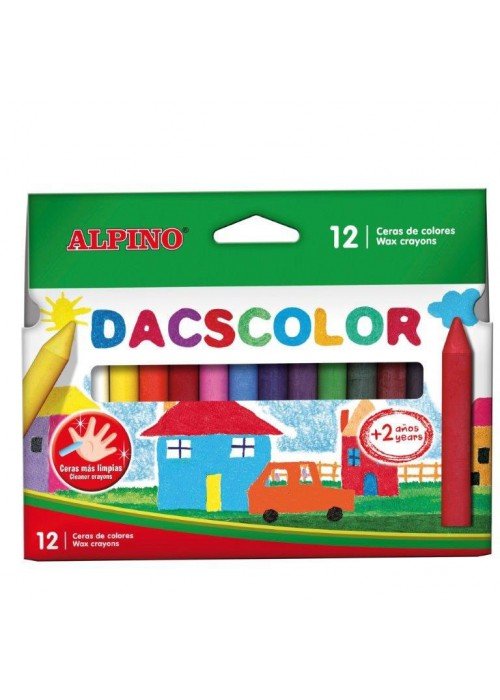 Vaškinės kreidelės ALPINO Dacscolor 12sp 12mm