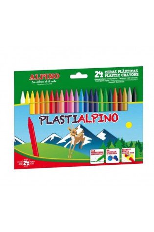 Vaškinės kreidutės PLASTIALPINO 24sp 8mm