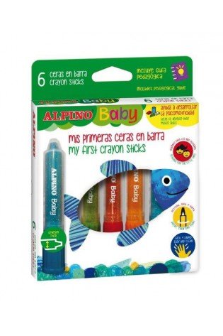 Kreidelės ALPINO Baby 6sp