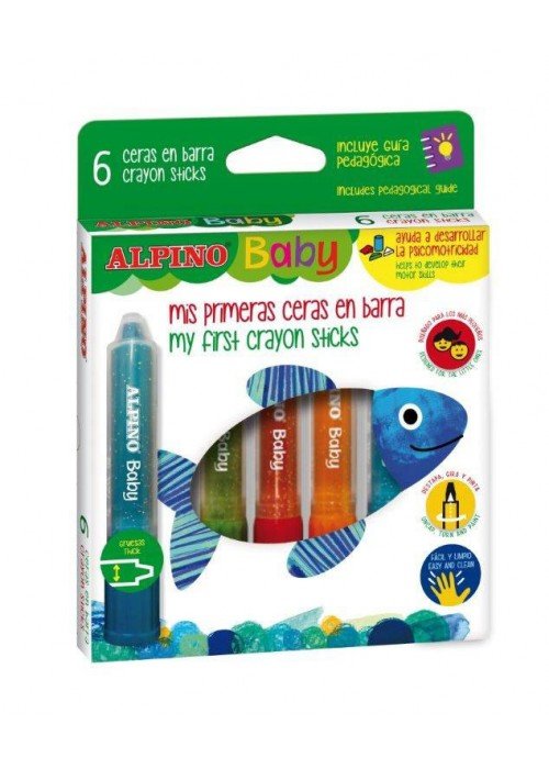 Kreidelės ALPINO Baby 6sp
