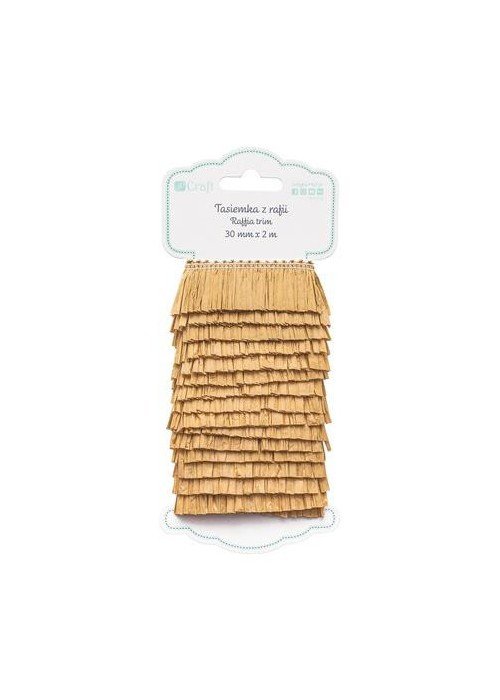 Rafija 30mm x 2m naturali