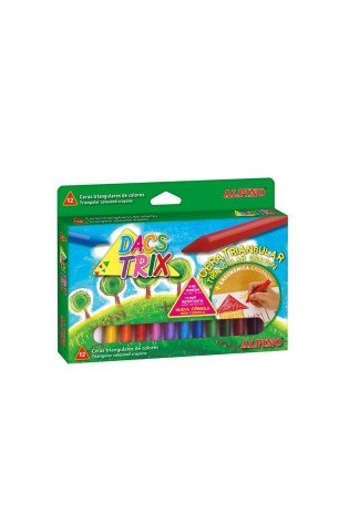 Vaškinės kreidutės trikampės ALPINO Dacstrix 12sp 10mm