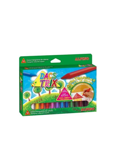 Vaškinės kreidutės trikampės ALPINO Dacstrix 12sp 10mm