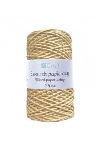 Virvutė popierinė su vielute 25m kraft