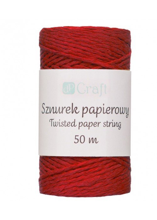 Virvutė popierinė 50m raudona
