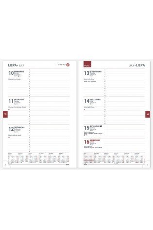 Darbo knyga A5 18 mėnesių juoda