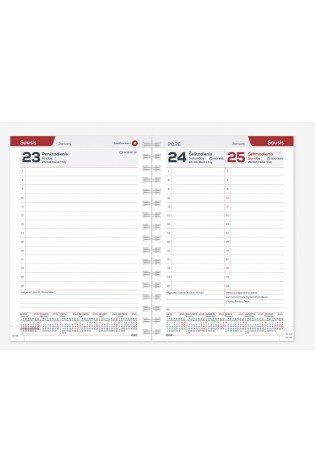 Darbo knyga SPIREX PATTERN A5 sky