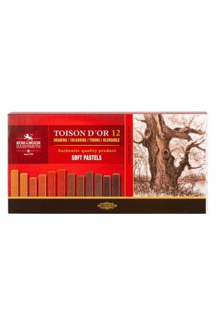 Sausų pastelių rinkinys 12vnt rudų atsp.8592B