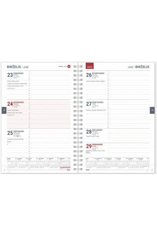 Darbo knyga A5 18 mėnesių SPIREX turkis