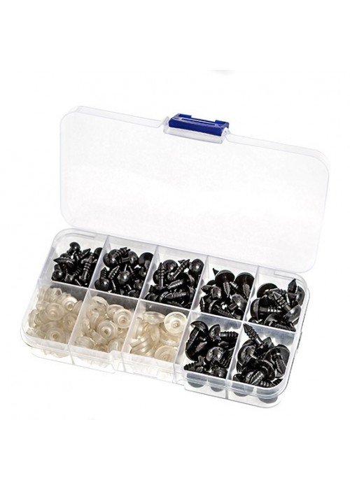 Apsauginės plastikinės spaudės mix 100vnt