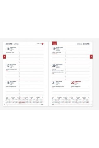 Darbo knyga A5 WEEK aura