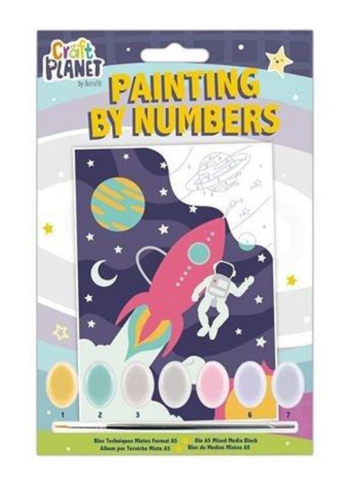 Tapyba pagal skaičius A5 PLANETOS
