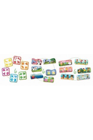 3 dėlionės BABY SET 3 in 1 2-4 metų