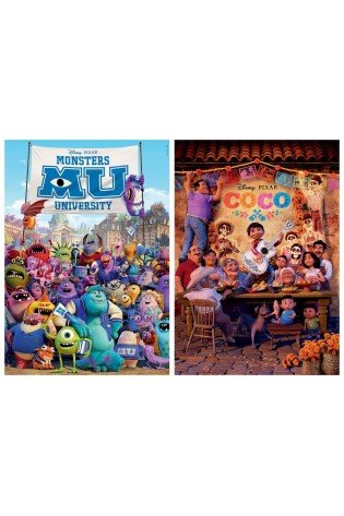 2 dėlionės (puzzle) 2x100 DISNEY PIXAR 6-8 metų