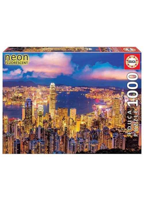 Dėlionė (puzzle) 1000 NEON HONG KONG SKYLINE 12-99 metų