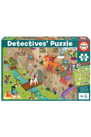 Dėlionė (puzzle) 50 CASTLE "DETECTIVES" 6-8 metų