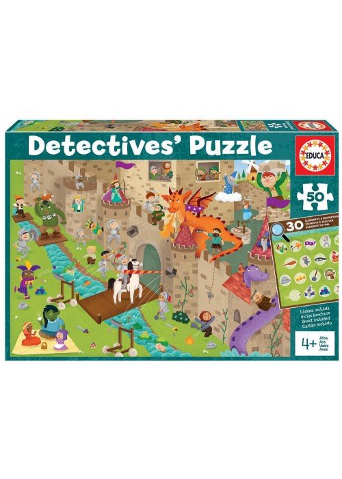 Dėlionė (puzzle) 50 CASTLE "DETECTIVES" 6-8 metų