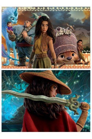 2 dėlionės (puzzle) 2x50 RAYA ir PASKUTINIS DRAKONAS