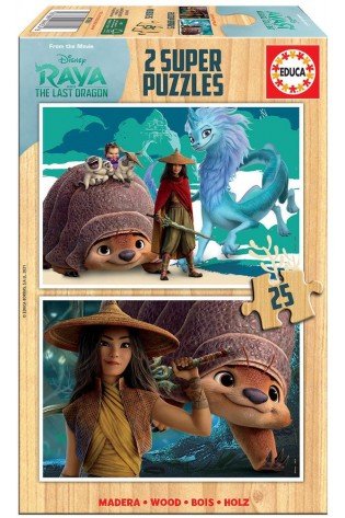 2 dėlionės (puzzle) 2x25 RAYA ir PASKUTINIS DRAKONAS