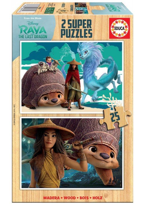 2 dėlionės (puzzle) 2x25 RAYA ir PASKUTINIS DRAKONAS