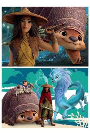 2 dėlionės (puzzle) 2x25 RAYA ir PASKUTINIS DRAKONAS