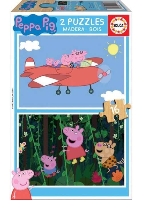 2 dėlionės (puzzle) 2x16 PEPPA PIG 3+