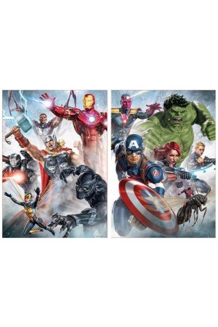 2 dėlionės (puzzle) 2x500 AVENGERS