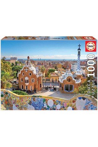 Dėlionė (puzzle) 1000 BARSELONA: vaizdas iš Park Guell 12-99 metų