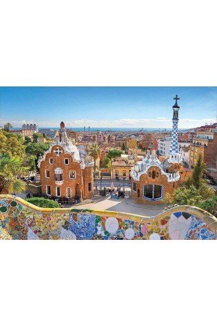 Dėlionė (puzzle) 1000 BARSELONA: vaizdas iš Park Guell 12-99 metų