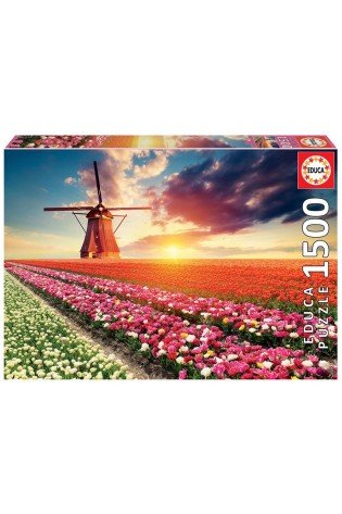 Dėlionė (puzzle)1500 TULPIŲ PEIZAŽAS 12-99 metų