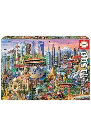 Dėlionė (puzzle) 1500 AZIJOS ATRAKCIJONAI 12-99metų