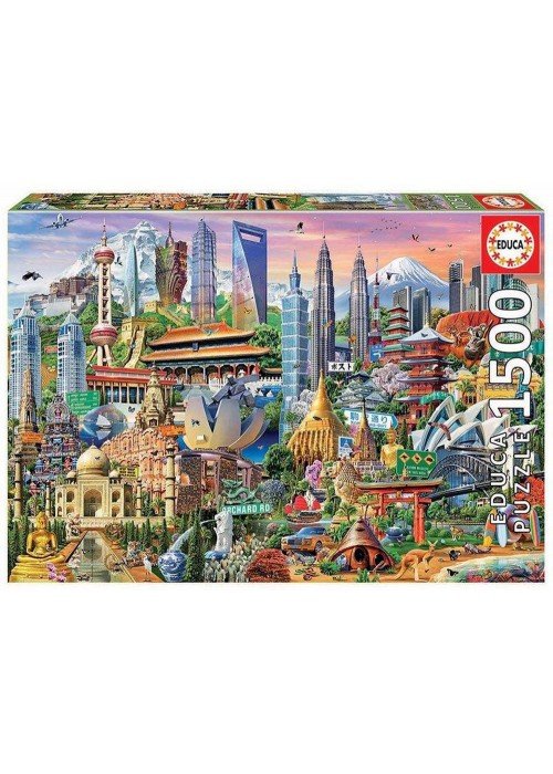 Dėlionė (puzzle) 1500 AZIJOS ATRAKCIJONAI 12-99metų