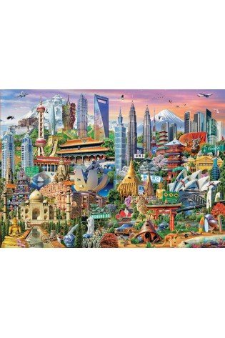 Dėlionė (puzzle) 1500 AZIJOS ATRAKCIJONAI 12-99metų
