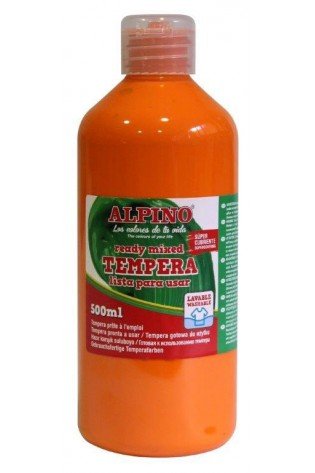 Guašas (tempera) ALPINO 500ml oranžinis