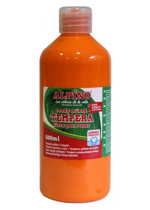 Guašas (tempera) ALPINO 500ml oranžinis
