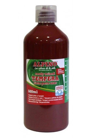 Guašas (tempera) ALPINO 500ml rudas
