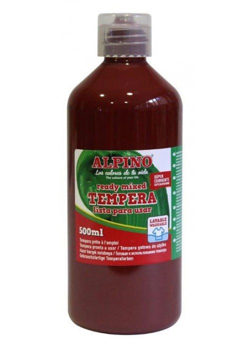 Guašas (tempera) ALPINO 500ml rudas