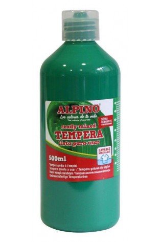 Guašas (tempera) ALPINO 500ml žalias