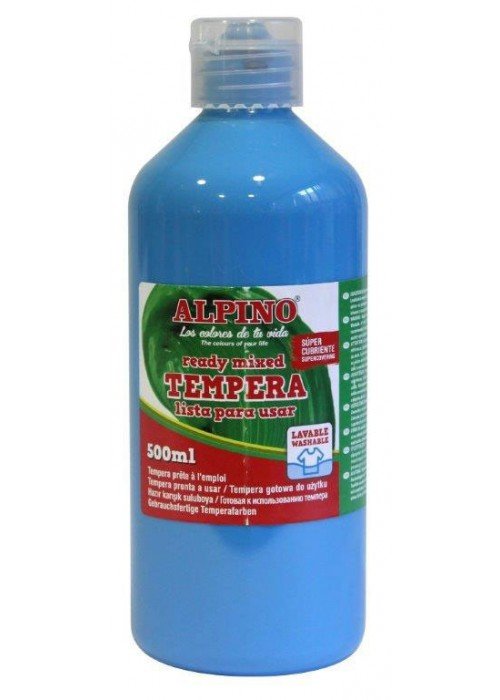 Guašas (tempera) ALPINO 500ml šv.mėlynas