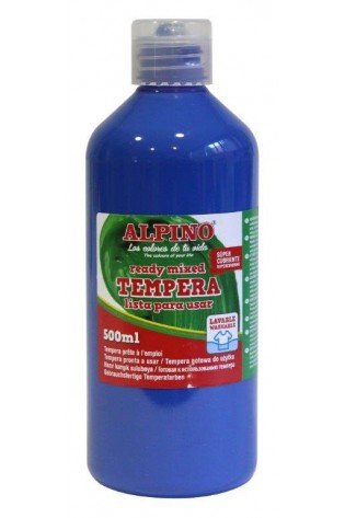 Guašas (tempera) ALPINO 500ml mėlynas
