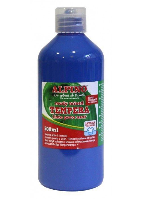 Guašas (tempera) ALPINO 500ml mėlynas