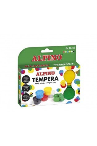 Guašas ALPINO 6 x 16ml+teptukas