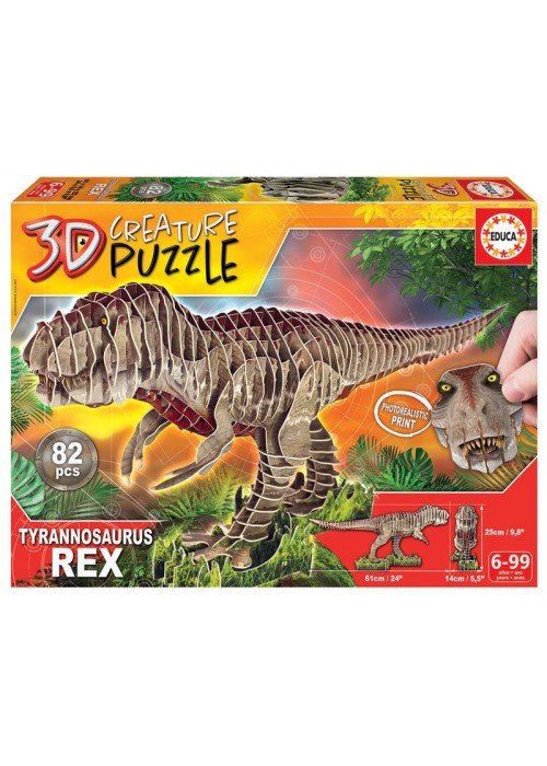 Dėlionė 3D T-REX 6-99 metų