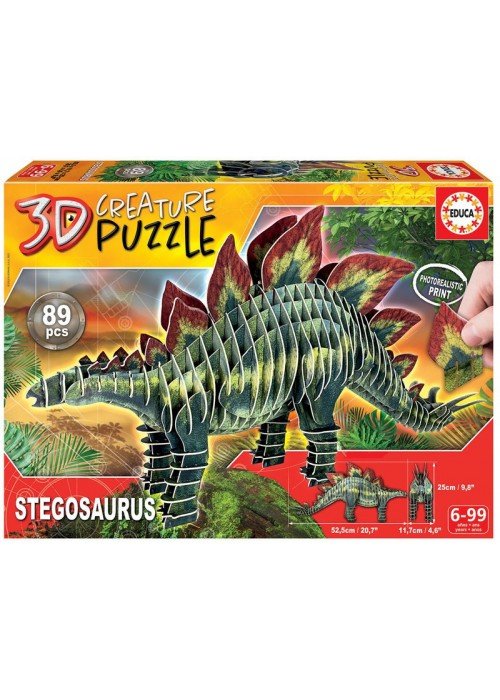 Dėlionė 3D STEGOSAURAS 6-99 metų