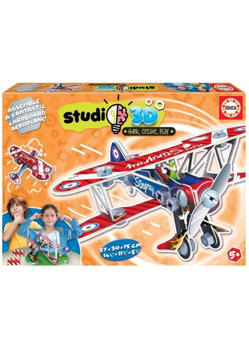 Dėlionė 3D LĖKTUVAS 5-7 metų