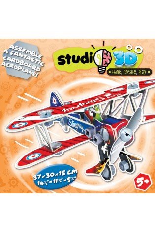 Dėlionė 3D LĖKTUVAS 5-7 metų